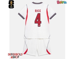 England Declan Rice #4 Hjemmebanesæt Børn VM 2026 Kort ærmer (+ korte bukser)